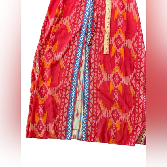 Mamey Beach Lightweight Pattern Cover Up Dress Size Small Lounge Sexy Elegant - Picture 5 of 8